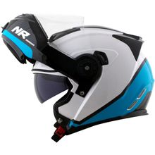 capacete-norisk-route-ff345-articulado-chance-branco-azul-preto-brilho