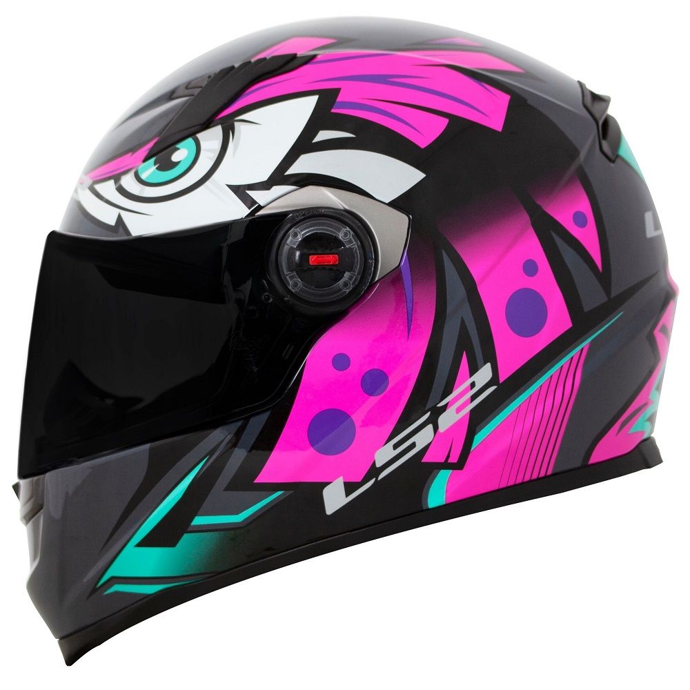CAPACETE LS2 FLUO TRIBAL FUCSIA - Nacar