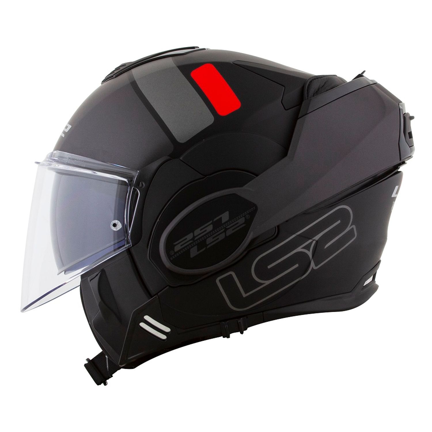 Capacete Articulado LS2 FF399 Valiant Prox Matt Preto Racing