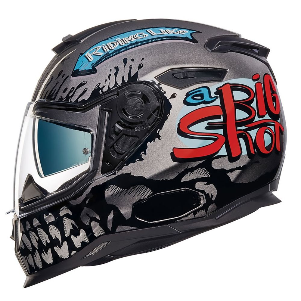 capacete-SX100-BIGSHOT-DARK-cinza capacete-SX100-BIGSHOT-DARK-cinza