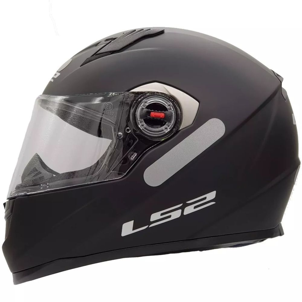 Capacete LS2 FF358 Monocolor Preto Fosco - WebRacing