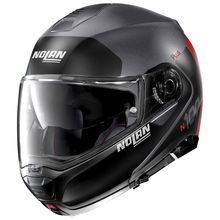 Capacete-Articulado-Nolan-N100-5-Plus-Distinctive-Cinza-Vermelho-Fosco-24