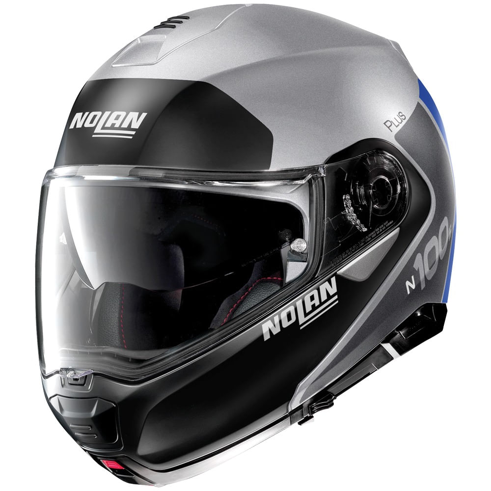 Capacete-Articulado-Nolan-N100-5-Plus-Distinctive-Prata-Azul-Fosco-30 Capacete-Articulado-Nolan-N100-5-Plus-Distinctive-Prata-Azul-Fosco-30