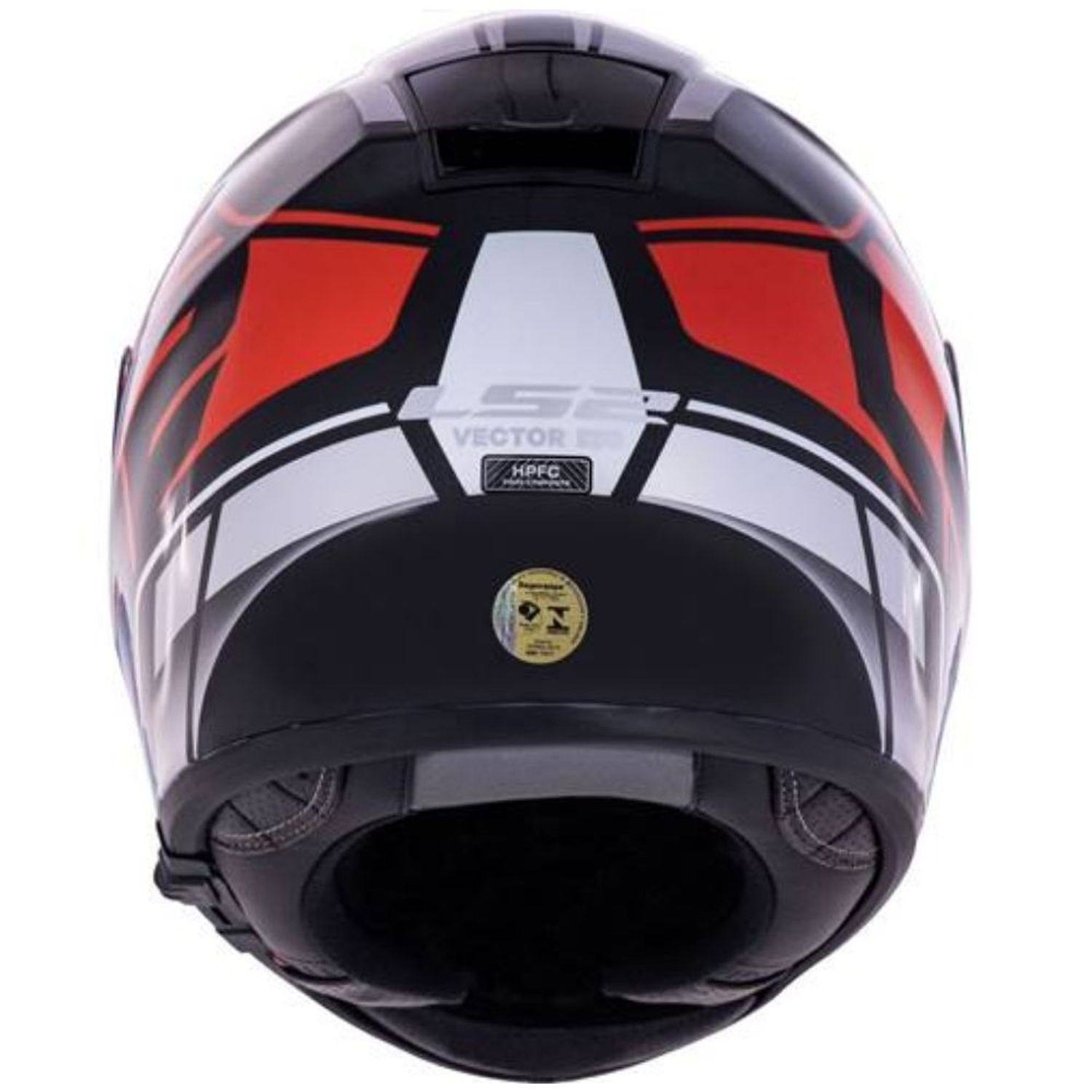 Capacete LS2 Vector Evo FF397 Kripton Preto Vermelho Branco - WebRacing