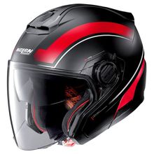 Capacete-Aberto-Nolan-N40-5-Resolute-PretoVermelho-Fosco-17