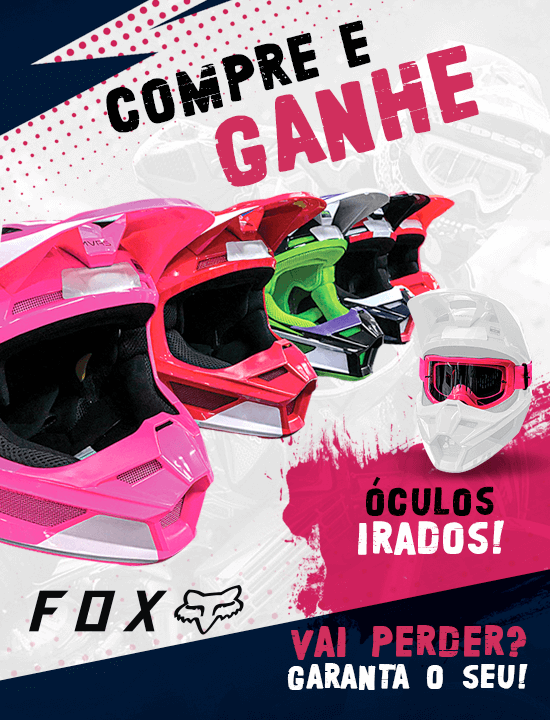 Capacete Motocross FOX V1Promoção
