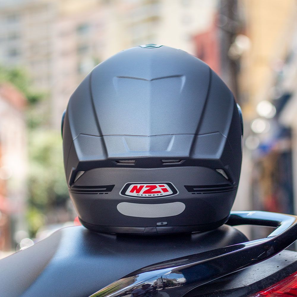 Capacete Moto NZI Trendy Solid Nouveau Antracite Fosco - Nacar