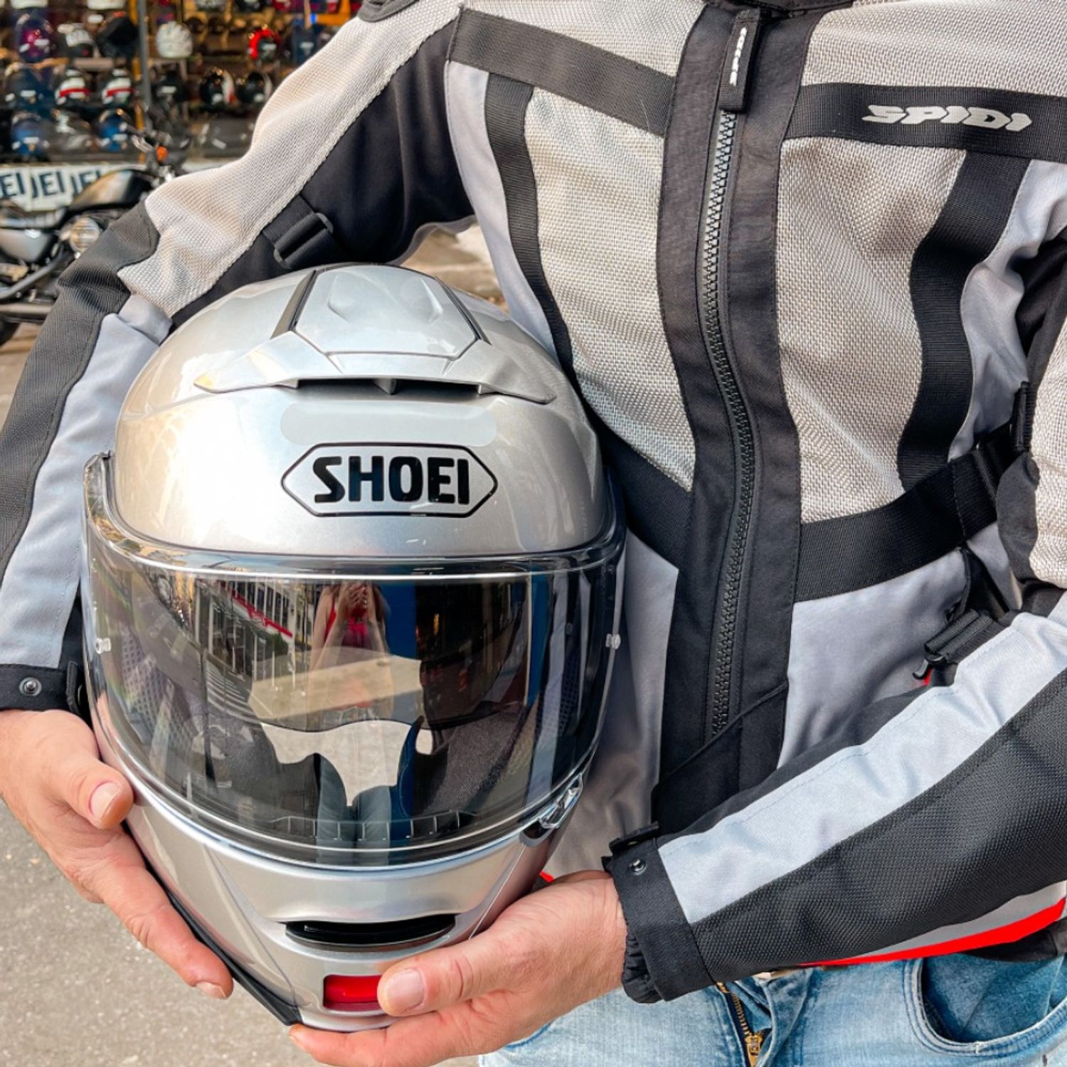 Capacete Shoei Neotec 2 Light Silver - Nacar