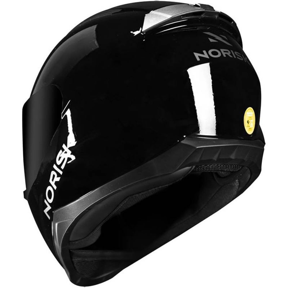 Capacete Moto Norisk Razor Preto Brilho Masculino Feminino Tamanho