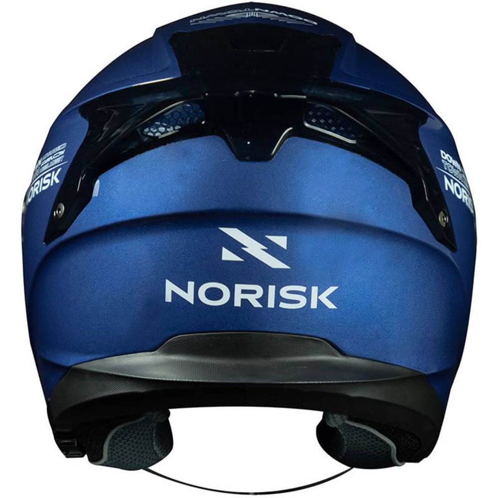 Capacete Aberto Norisk Orion R1 Azul Masculino Feminino Cor Azul/Branco  Tamanho do capacete 56