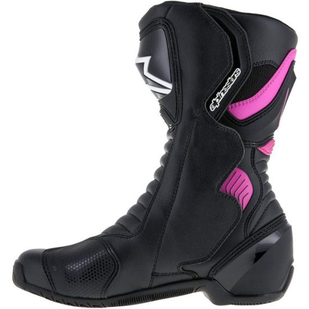 STELLA SMX-6 V2 レーシングブーツ 24cmブラック/ピンク Bota Moto Alpinestars Stella SMX-6 V2 PretoRosa - Nacar