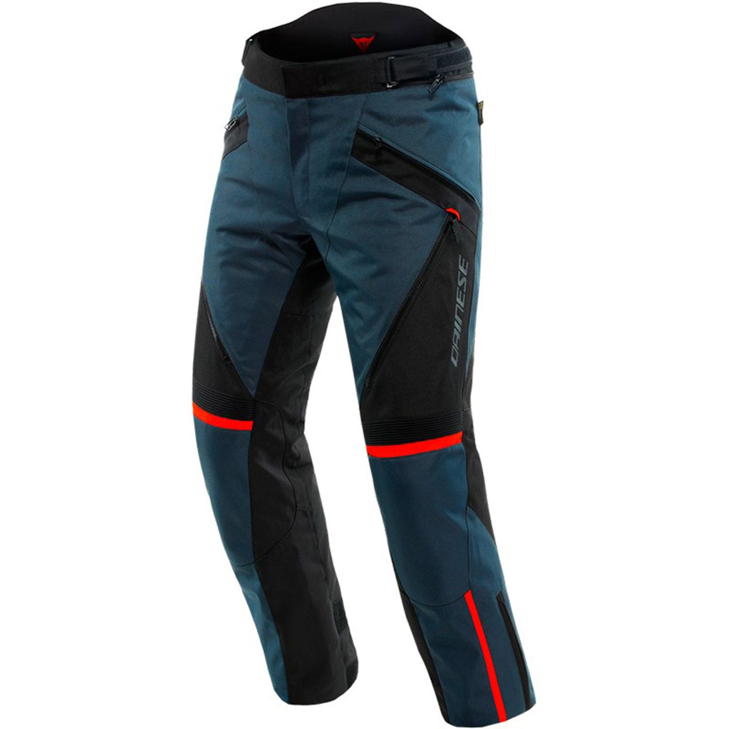 Calça Dainese Tempest 3 D-Dry Ebony Preto Vermelho Lava - WebRacing