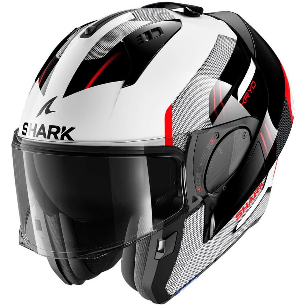 Capacete-Shark-Evo-One-ES-Kryd-Wkr-Tricolor-Escamoteavel-x4 Capacete-Shark-Evo-One-ES-Kryd-Wkr-Tricolor-Escamoteavel-x4