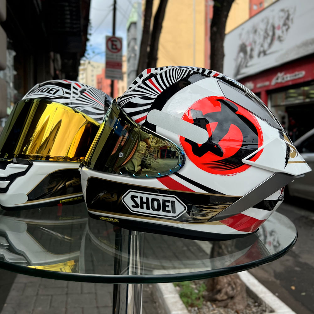 Capacete Shoei X-Spr Pro Marquez Motegi 4 Tc-1 - Nacar Capacete Shoei X-Spr Pro Marquez Motegi 4 Tc-1 - Nacar