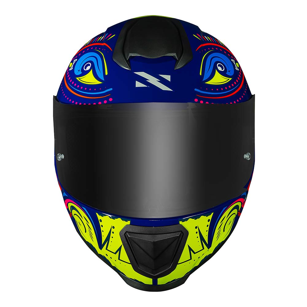 Capacete Norisk Razor Circus Azul Amarelo - Nacar