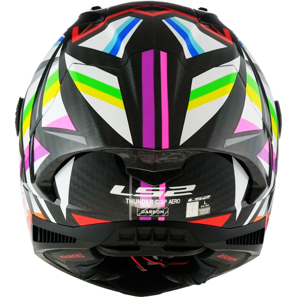 LS2 THUNDER C GP FF805 ヘルメット Mサイズ カーボン Capacete LS2 Thunder C GP FF805 Flash Black - Sacramento