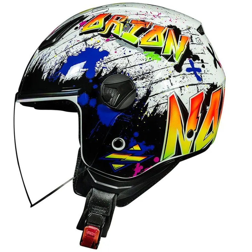 CAP-NORISK-ORION-SHINE-BRANCO-LARANJA-81117 CAP-NORISK-ORION-SHINE-BRANCO-LARANJA-81117