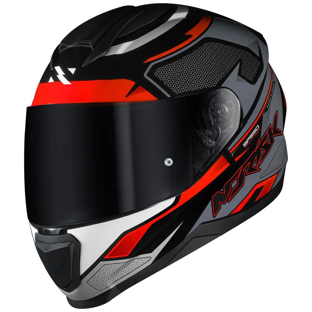 Capacete Norisk Razor Speedmax Preto Cinza Laranja - Nacar