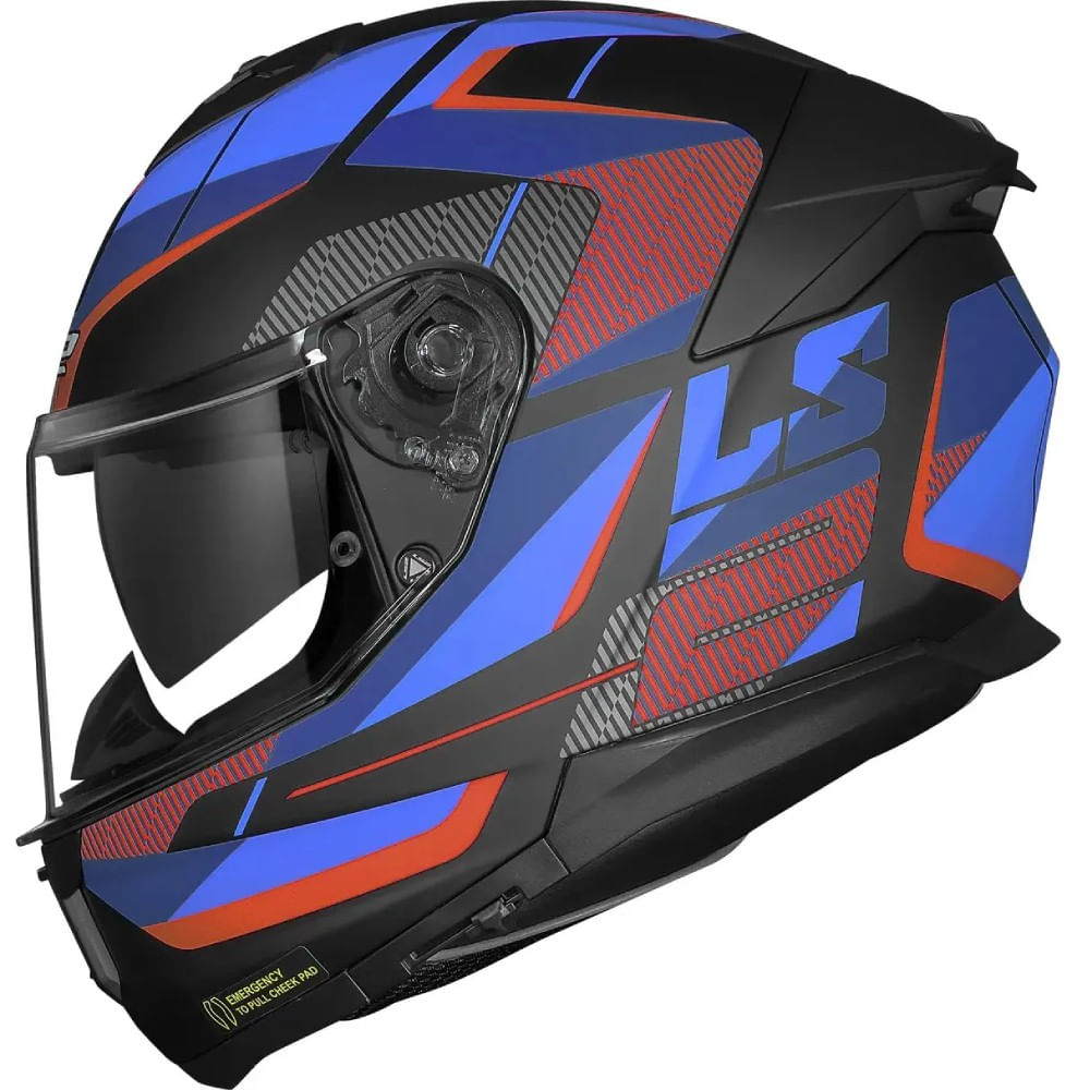 Capacete-Ls2-Stream-Ii-Ff808-Road-Matte-Titanio-E-Vermelho Capacete-Ls2-Stream-Ii-Ff808-Road-Matte-Titanio-E-Vermelho