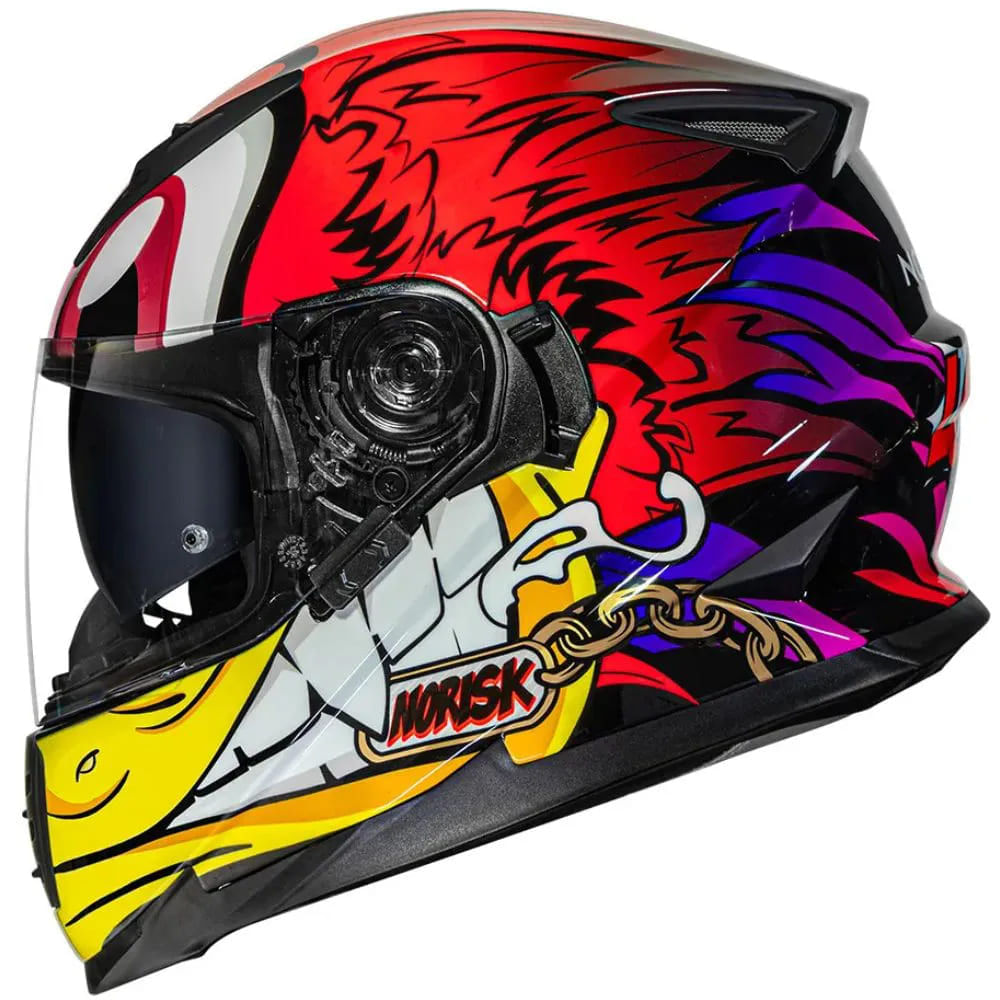 Capacete-Norisk-FF302-Loko-Vermelho Capacete-Norisk-FF302-Loko-Vermelho